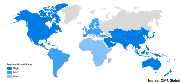  Global Frozen Snacks Market Share by region 